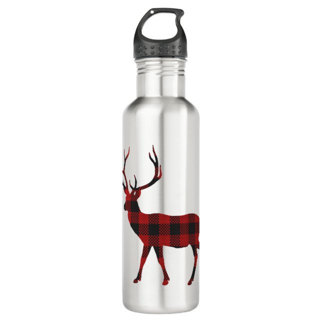 Reindeer Christmas Edelstahlflasche (Vorderseite)