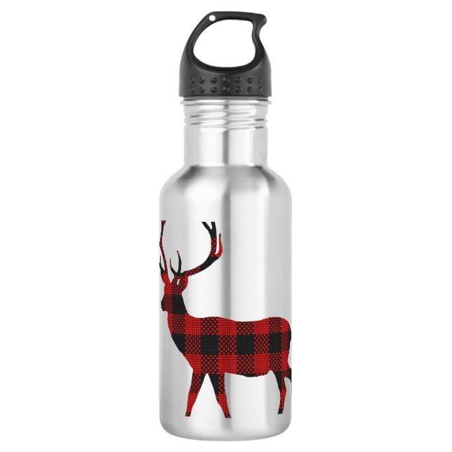 Reindeer Christmas Edelstahlflasche (Vorderseite)