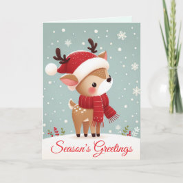 Reindeer Christmas Feiertagskarte