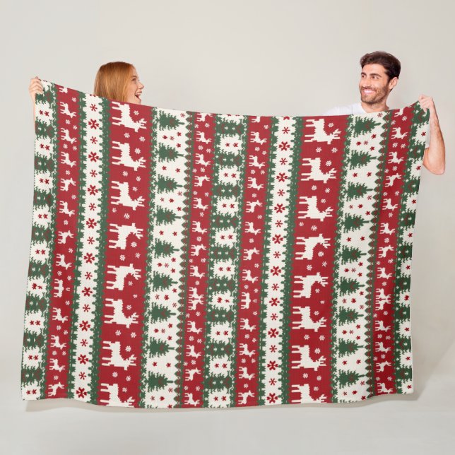 Reindeer Christmas Fleece Blanket (Beispiel)
