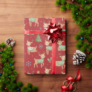 Reindeer, Christmas Geschenkpapier