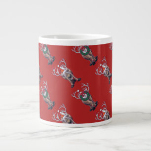 Reindeer Christmas Jumbo-Tasse