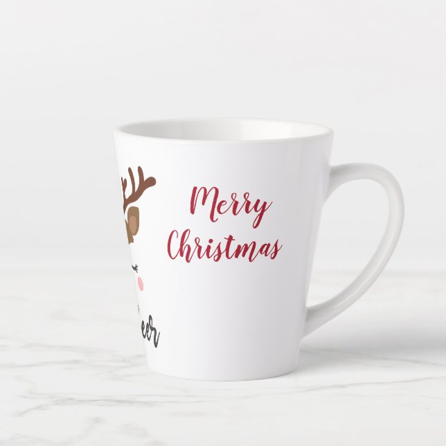 Reindeer Christmas Latte Tasse (Rechts)