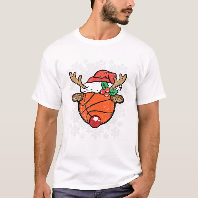 Reindeer Christmas Pajama T-Shirt (Vorderseite)