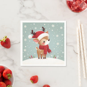 Reindeer Christmas Serviette