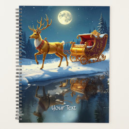 Reindeer Christmas Sleigh Holiday Planner Planer