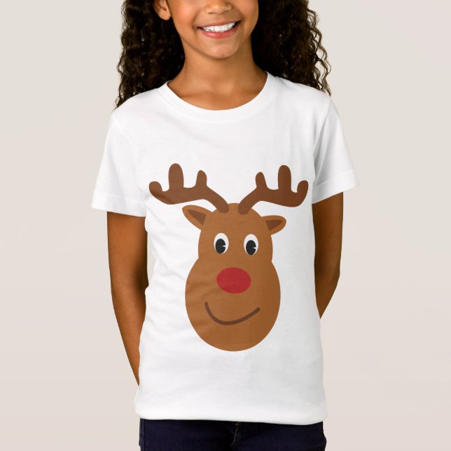 Reindeer Christmas T - Shirt (Vorderseite)