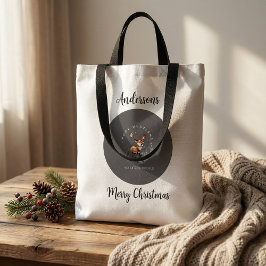 Reindeer christmas tote bags girly festive