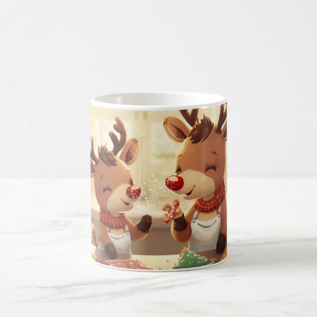 “Reindeer Cookie Magic Mug” Kaffeetasse (Mittel)