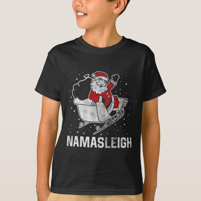 Reindeer des Weihnachtsmanns in Namasleigh T-Shirt (Vorderseite)