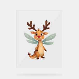 Reindeer Dragonfly Acrylschild