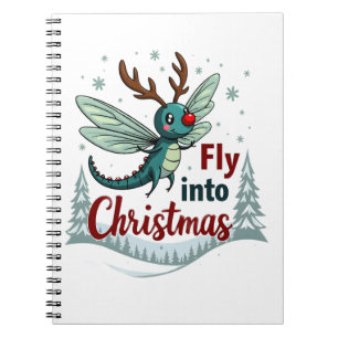 Reindeer Dragonfly Notizblock
