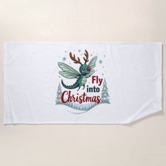 Reindeer Dragonfly Strandtuch