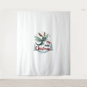 Reindeer Dragonfly Wandteppich