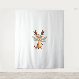 Reindeer Dragonfly Wandteppich