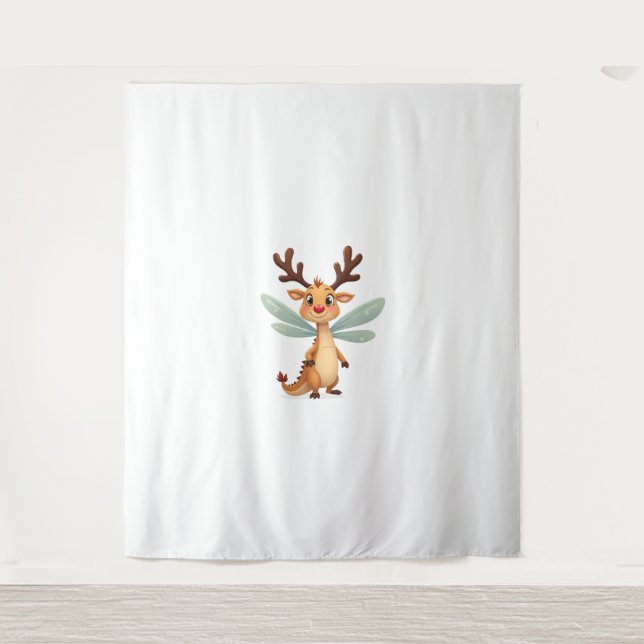 Reindeer Dragonfly Wandteppich (Vorderseite)