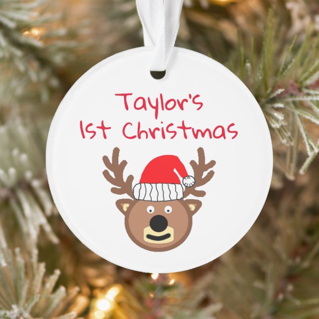 Reindeer First Christmas Ornament (Baum)