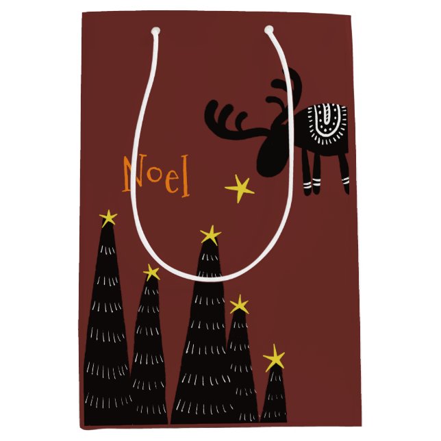 Reindeer found the star mittlere geschenktüte (Vorderseite)