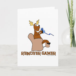 Reindeer Gamer Feiertagskarte