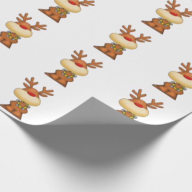Reindeer Geschenkpapier (Ecke)