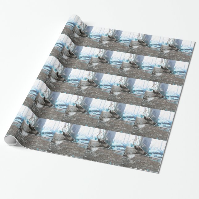 Reindeer Geschenkpapier (Ungerollt)