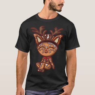 Reindeer Gingerbread Girl T-Shirt