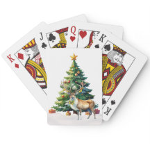 Reindeer Gold Baubles Frohen Weihnachten