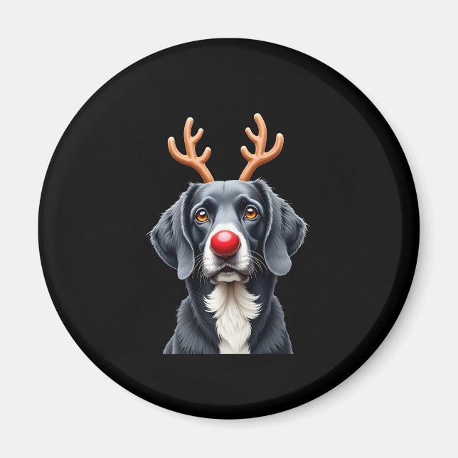 Reindeer Great Dane Christmas Great Dane Dog Mom D Magnet (Vorne)
