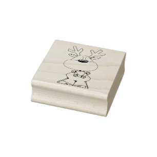 Reindeer Gummistempel