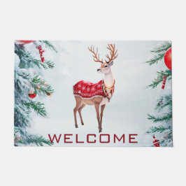 Reindeer Holiday Doormat Fußmatte
