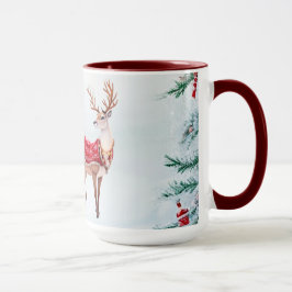 Reindeer Holiday Tasse