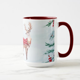 Reindeer Holiday Tasse