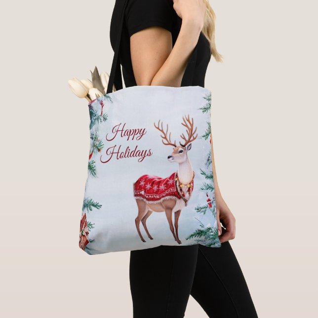 Reindeer Holiday Tote Bag (Von Nahem)