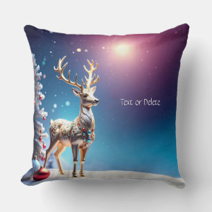 Reindeer Jewels Weihnachts-Weihnachtsbaum Kissen