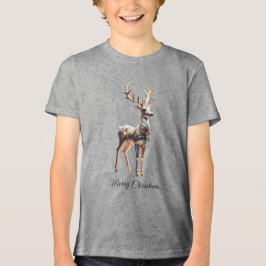 Reindeer Jewels Weihnachtsfeiertag Tri-Blend Shirt
