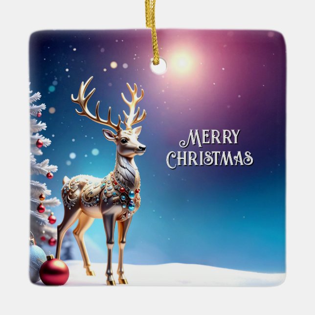 Reindeer Jewels Weihnachtsschmuck (Vorderseite)