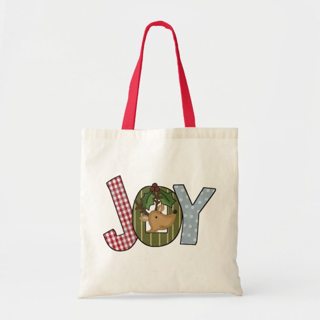 Reindeer Joy Holiday Tshirts und Geschenke Tragetasche (Vorne)