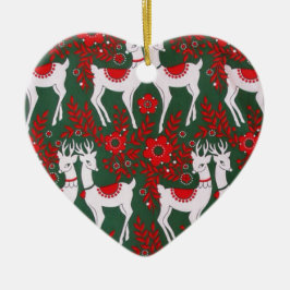 Reindeer Keramik Ornament