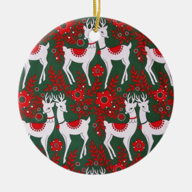 Reindeer Keramik Ornament (Vorne)
