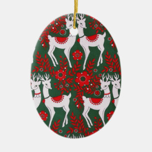 Reindeer Keramik Ornament