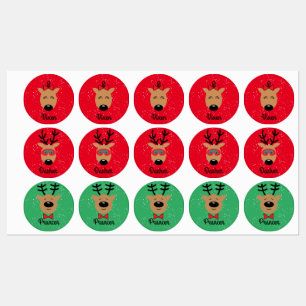 Reindeer Labels Etiketten
