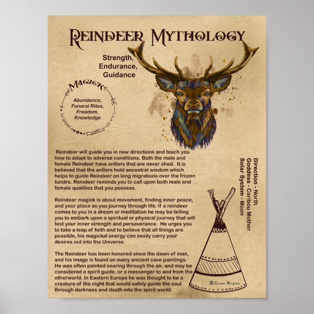REINDEER MYTHOLOGY POSTER (Vorne)