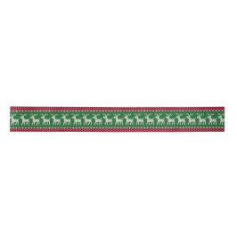 Reindeer Parade Knit  Satinband
