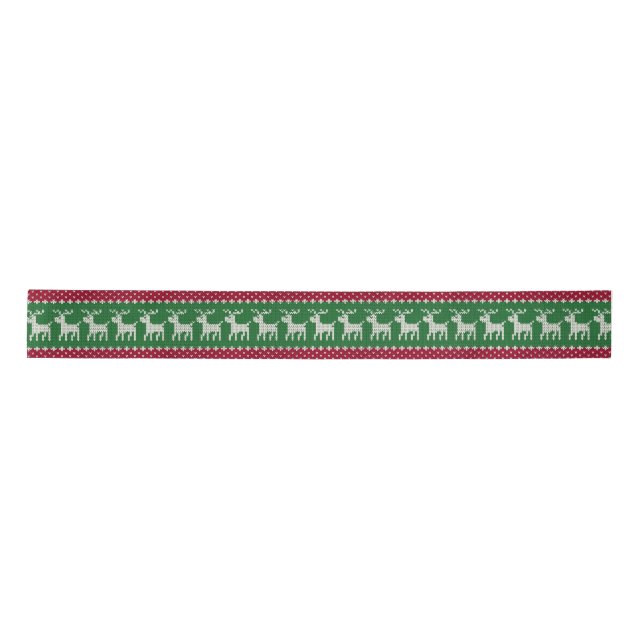 Reindeer Parade Knit  Satinband (Vorderseite)