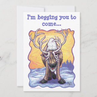 Reindeer Party Center Einladung