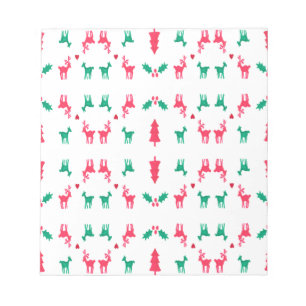 REINDEER PATTERN NOTIZBLOCK