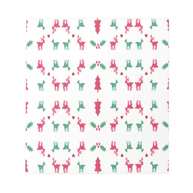 REINDEER PATTERN NOTIZBLOCK (Vorderseite)