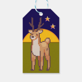 Reindeer, Pixelart, Pixel, Art  Geschenkanhänger