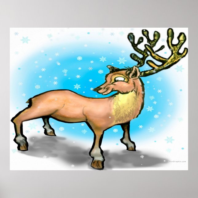 Reindeer Poster (Vorne)