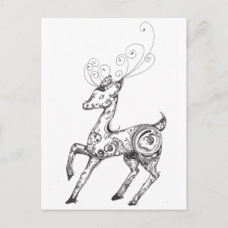 Reindeer Postkarte
